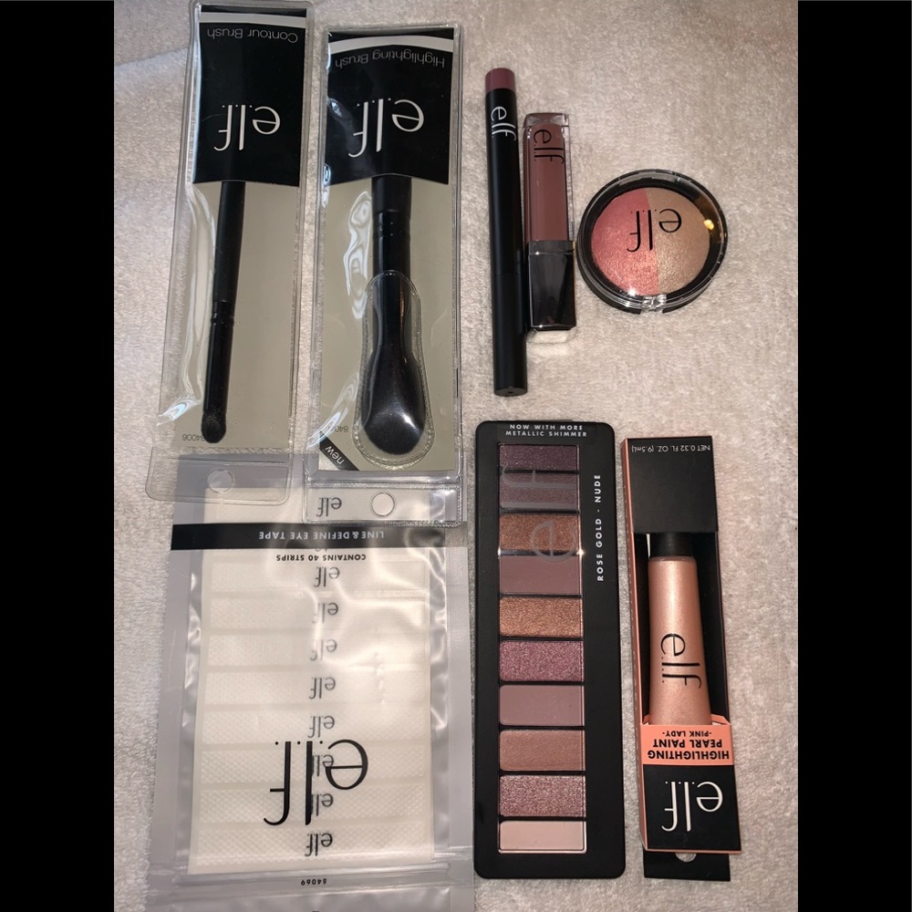 e.l.f. Makeup NWT Bundle - Rose Gold colors